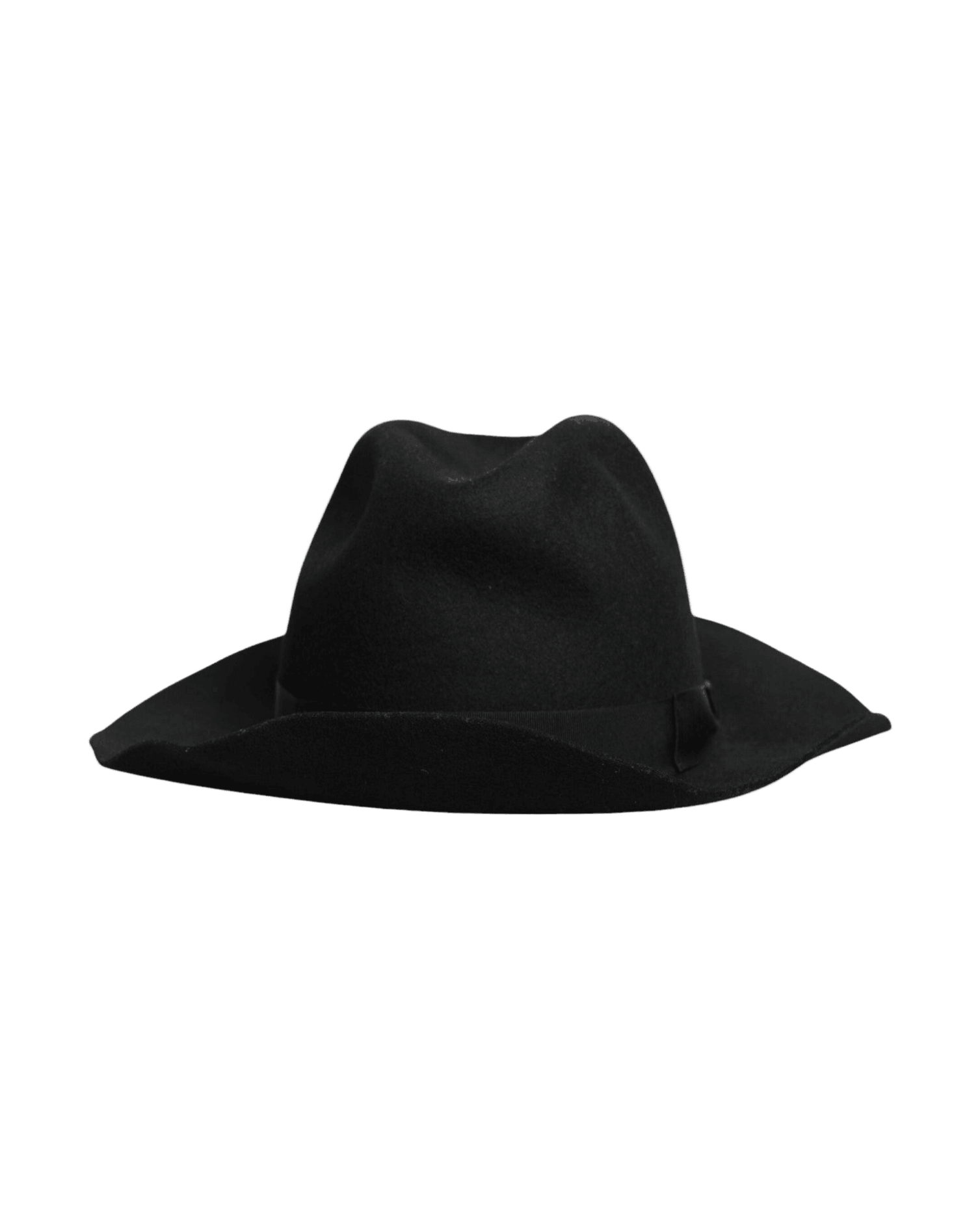 Dolce & Gabbana Black Wide Brim Trilby Fedora Hat