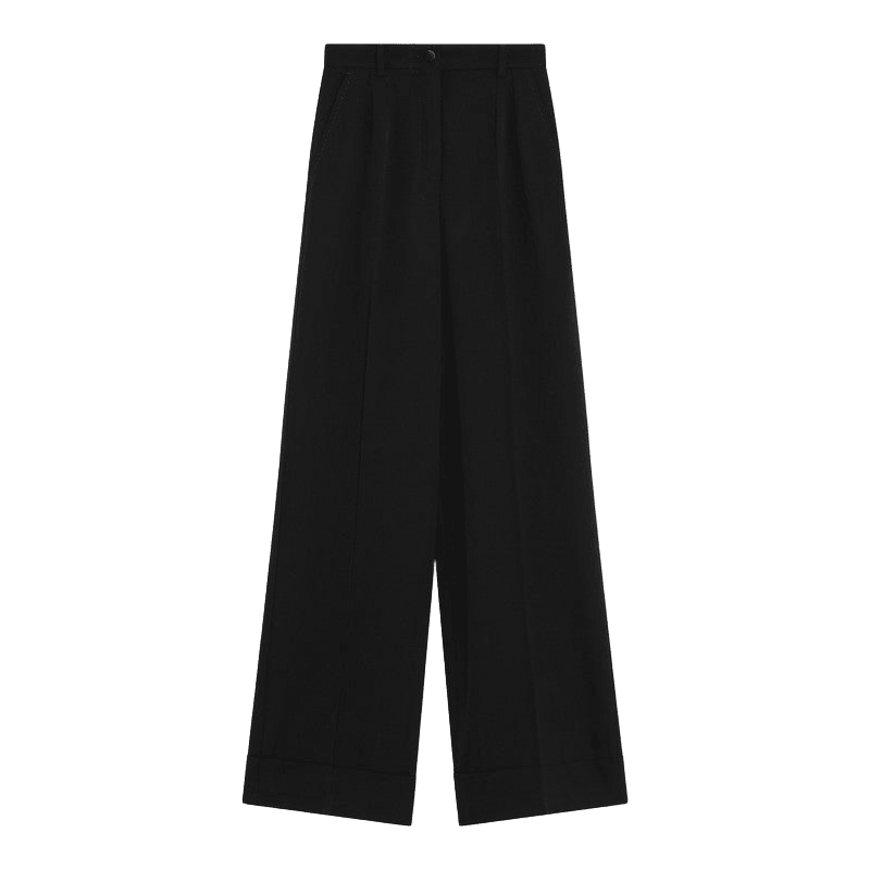 Dolce & Gabbana Black Wool Blend Trouser Glam Steals
