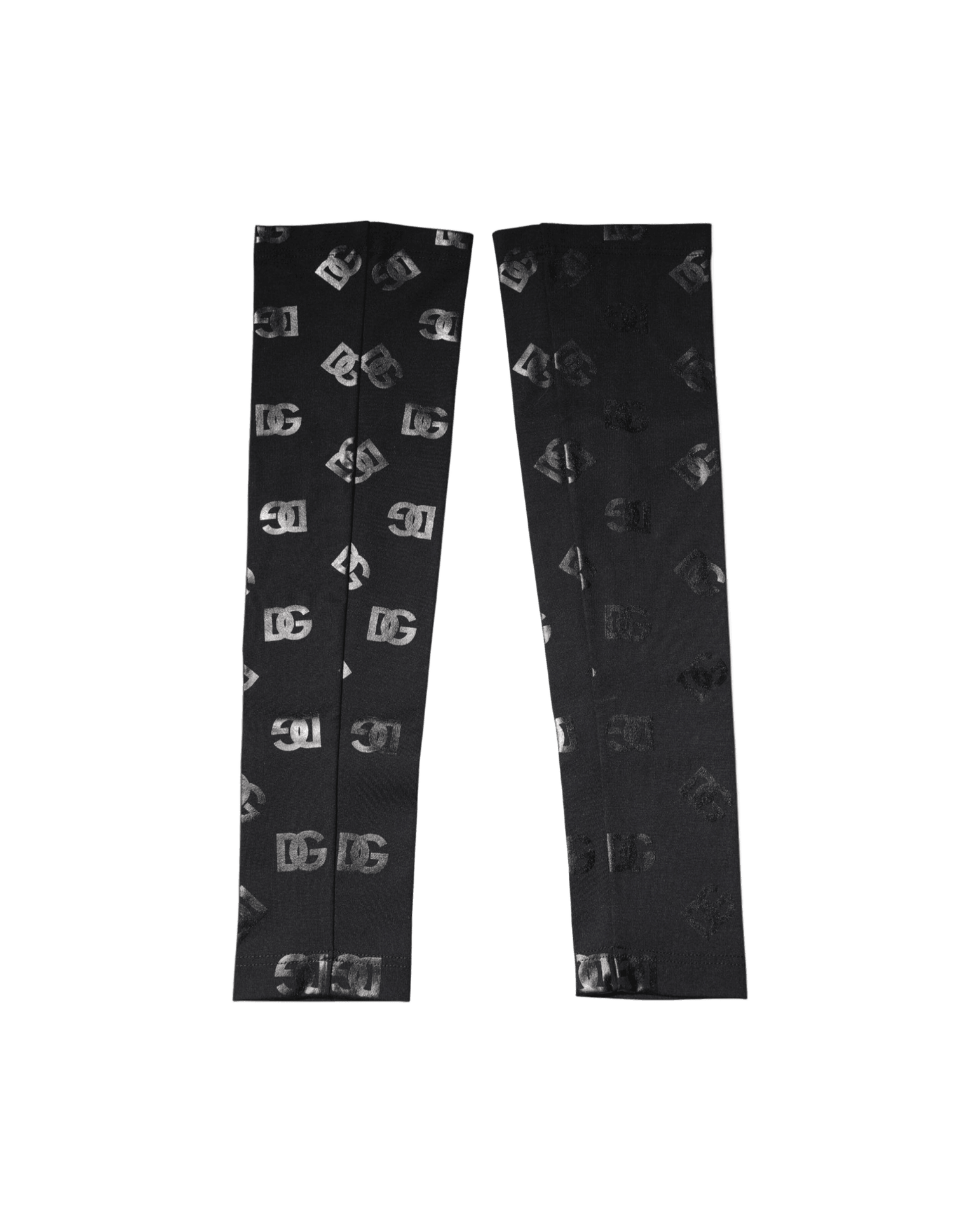 Dolce & Gabbana Black Wool Dg Logo Monogram Stretch Arm Sleeves Glam Steals