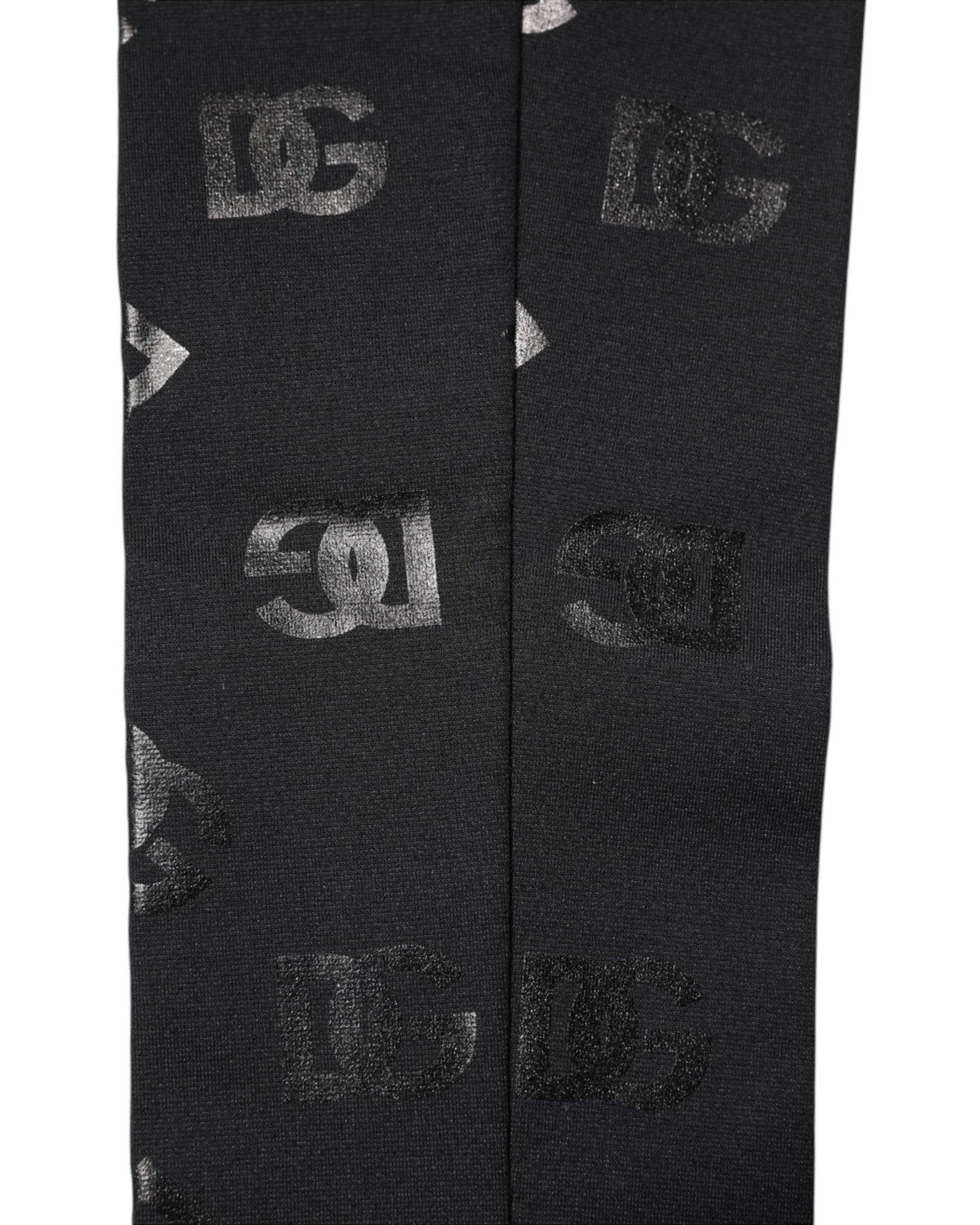 Dolce & Gabbana Black Wool Dg Logo Monogram Stretch Arm Sleeves Glam Steals