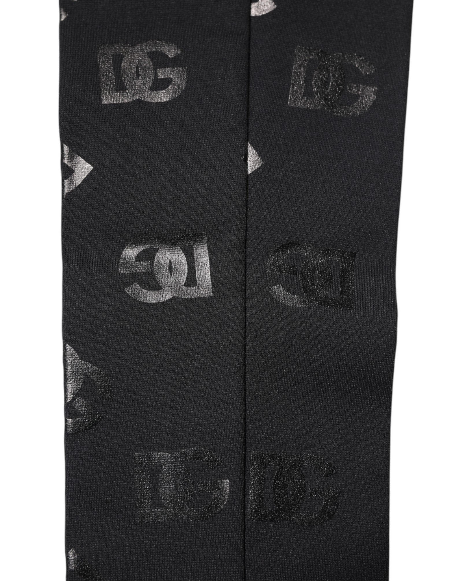 Dolce & Gabbana Black Wool Dg Logo Monogram Stretch Arm Sleeves Glam Steals
