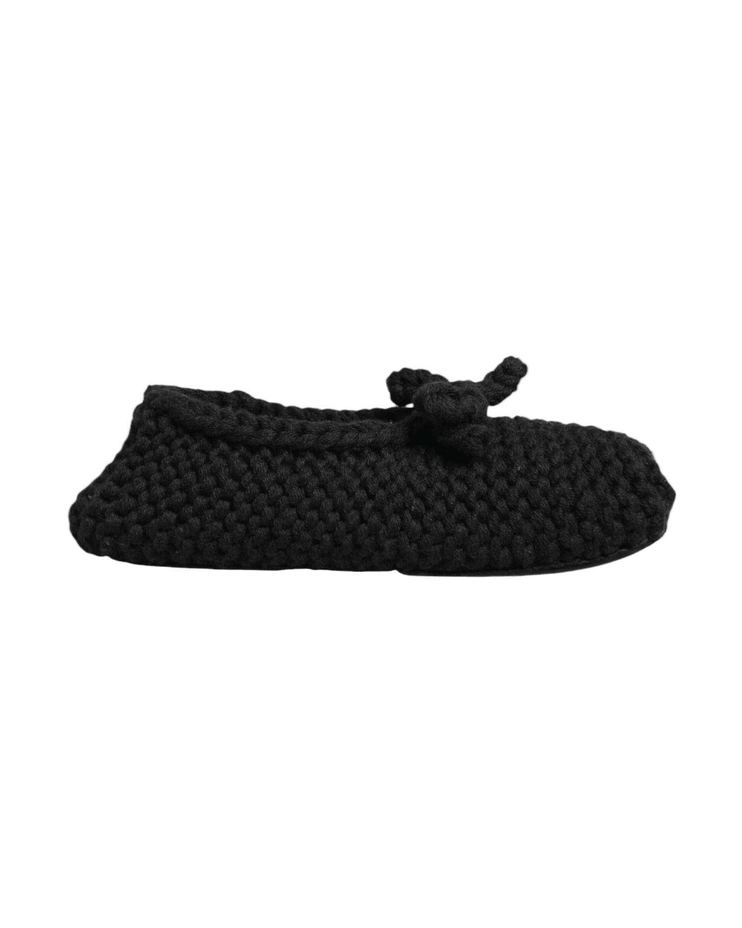 Dolce & Gabbana Black Wool Knit Slip On Ballerina Flats Shoes Shoes