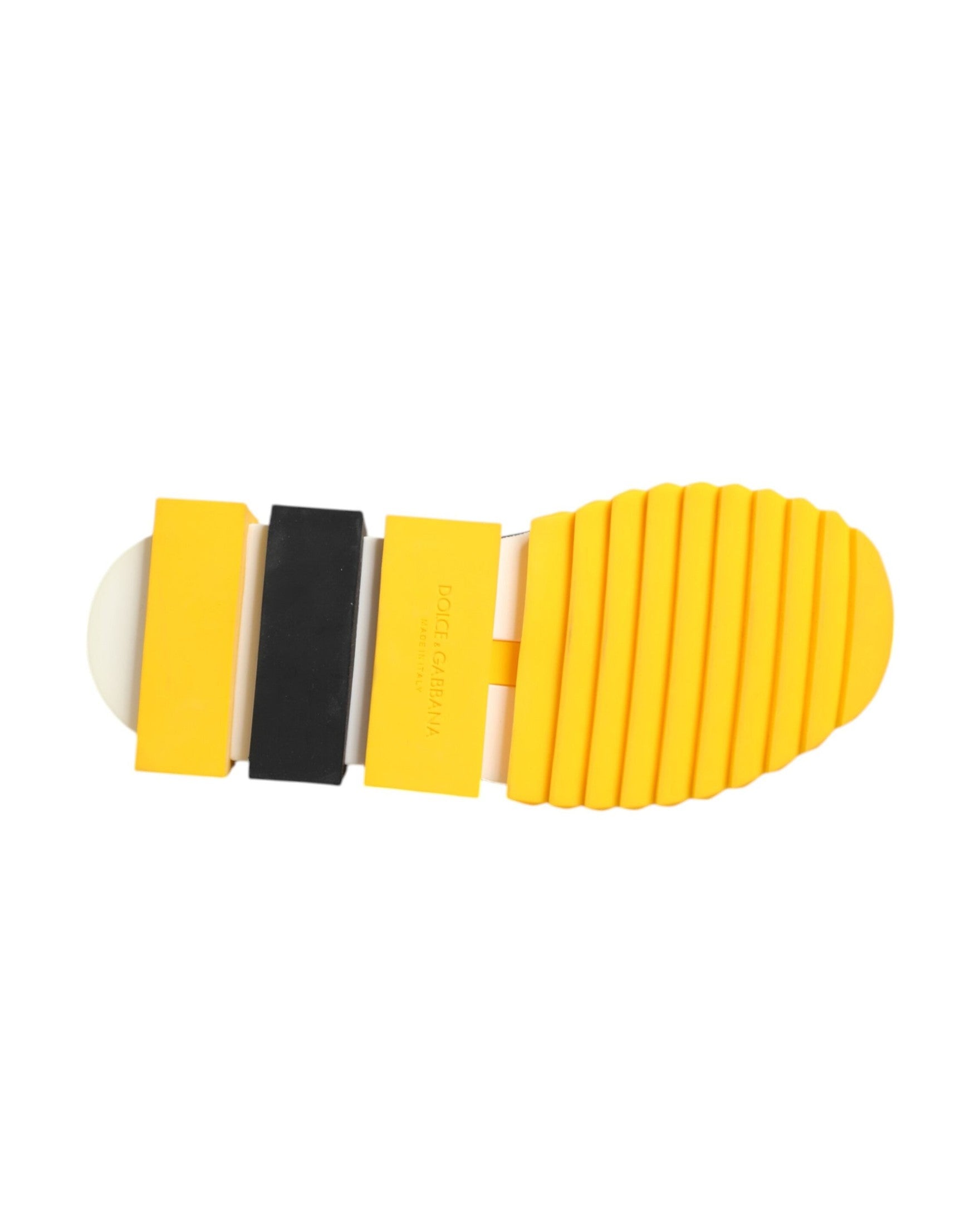 Dolce & Gabbana Black Yellow Sorrento Socks Sneakers Shoes Glam Steals