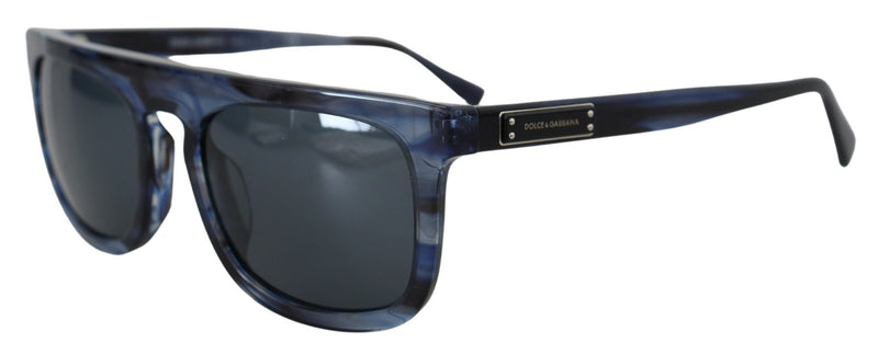 Dolce & Gabbana Blue Acetate Full Rim Frame Sunglasses Glam Steals