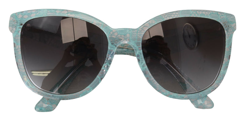 Dolce & Gabbana Blue Crystal Acetate Butterfly Sunglasses Glam Steals