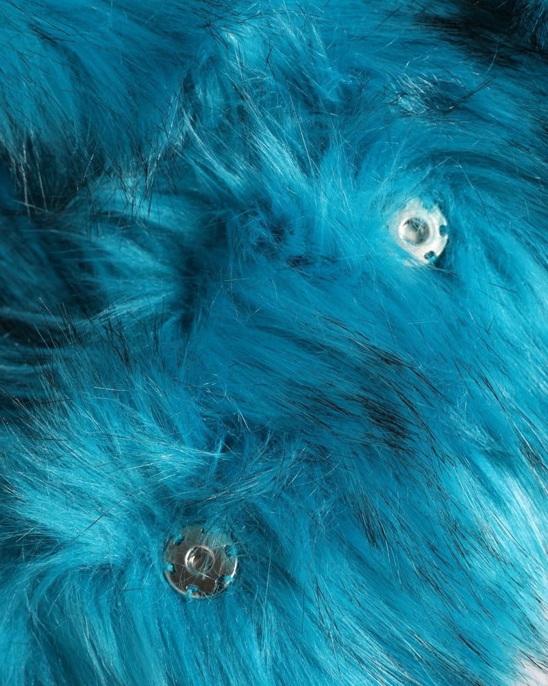 Dolce & Gabbana Blue Modacrylic Fur Bucket Capello Hat 