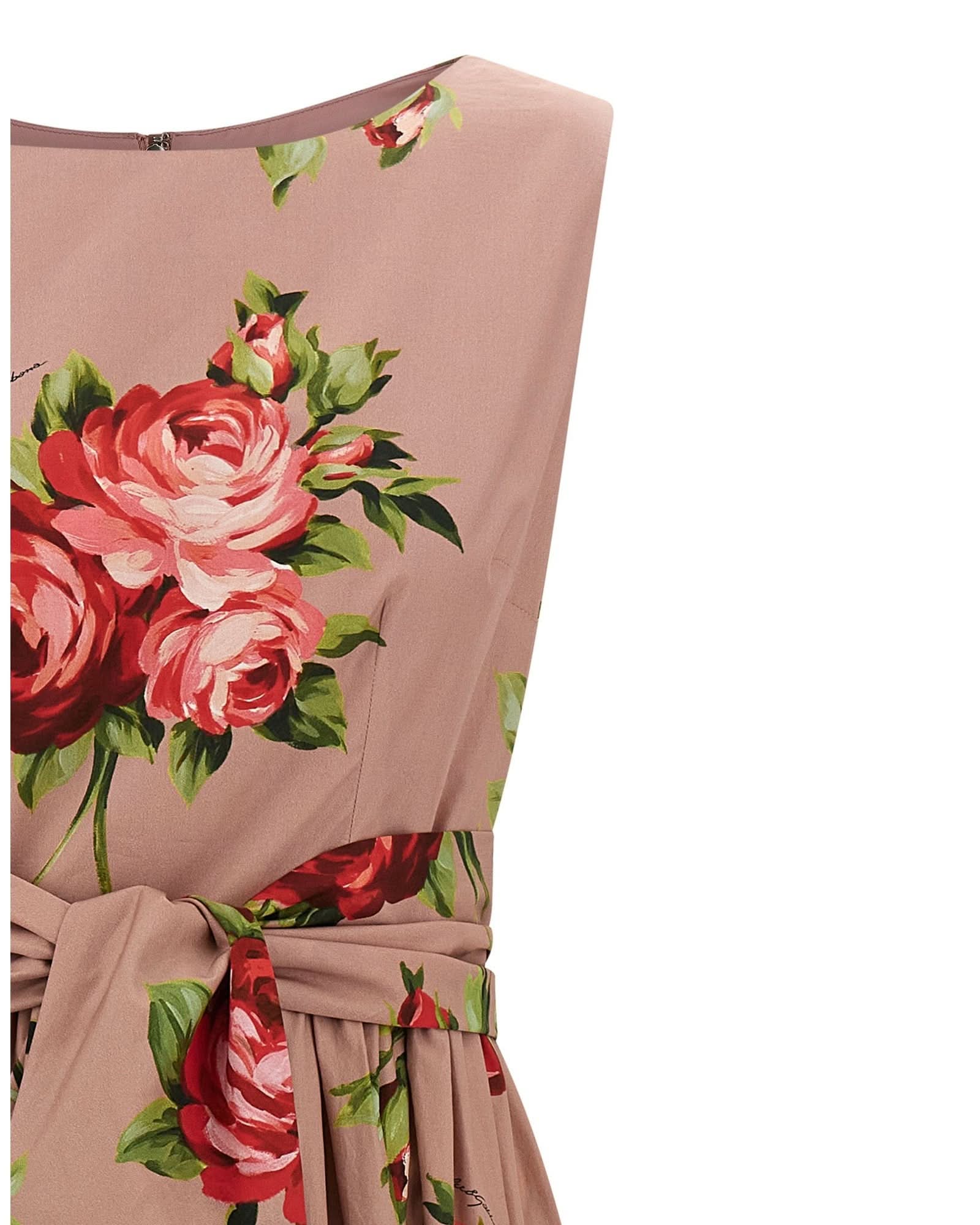 Dolce & Gabbana Bouquet Rose Dress Glam Steals