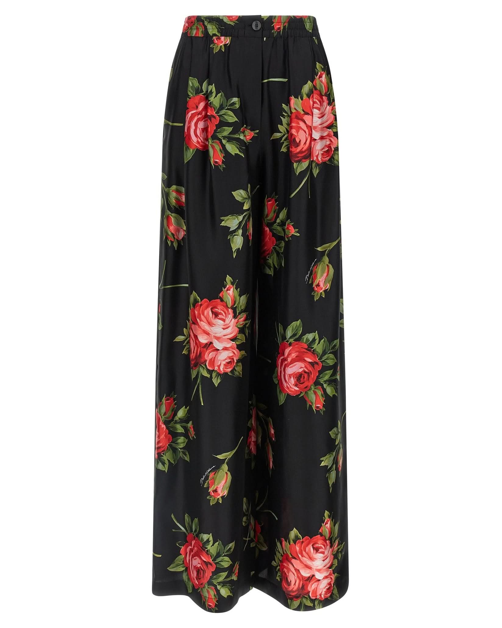 Dolce & Gabbana Bouquet Rose Pant Glam Steals
