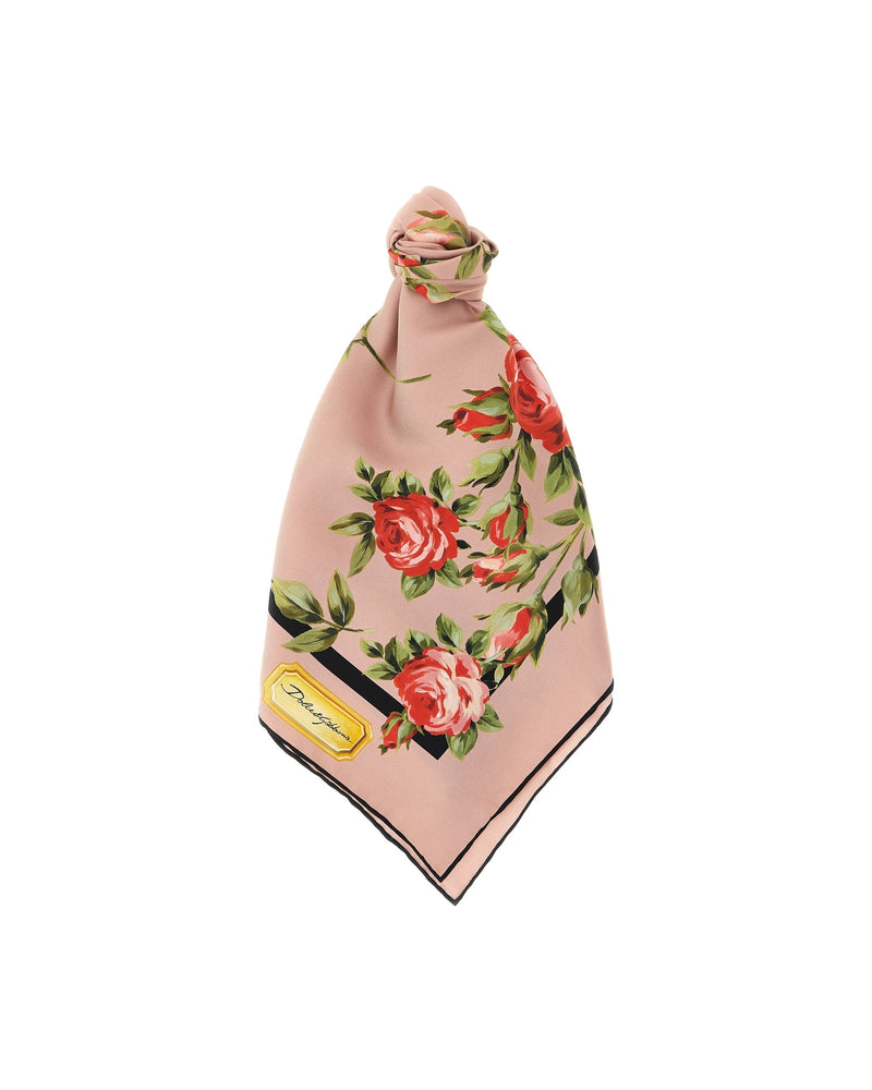 Dolce & Gabbana Bouquet Rose Scarf Scarves Hats & Gloves