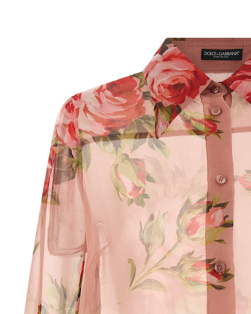 Dolce & Gabbana Bouquet Rose Shirt Glam Steals