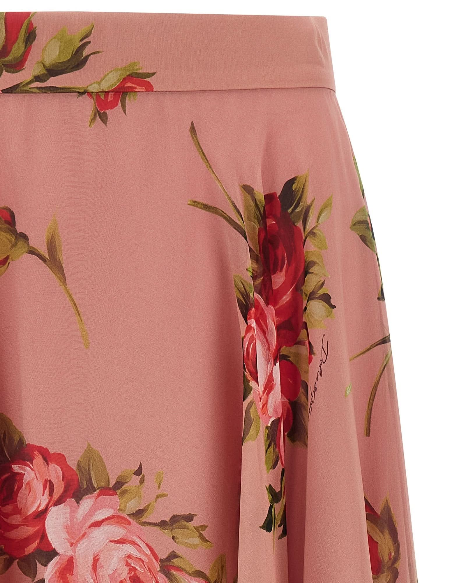 Dolce & Gabbana Bouquet Rose Skirt Glam Steals