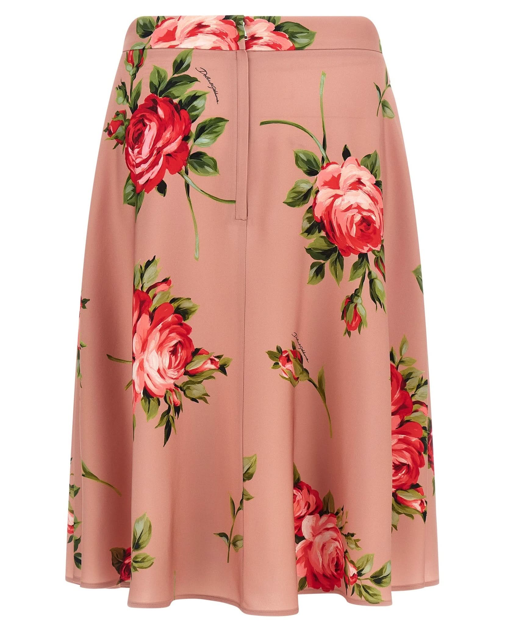 Dolce & Gabbana Bouquet Rose Skirt Glam Steals