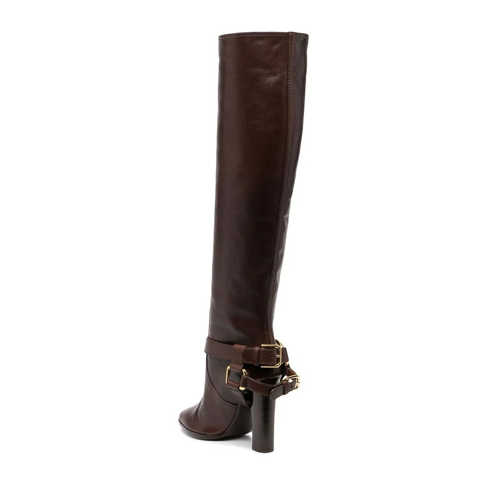 Dolce & Gabbana Brown Calfskin Ankle Boots Glam Steals