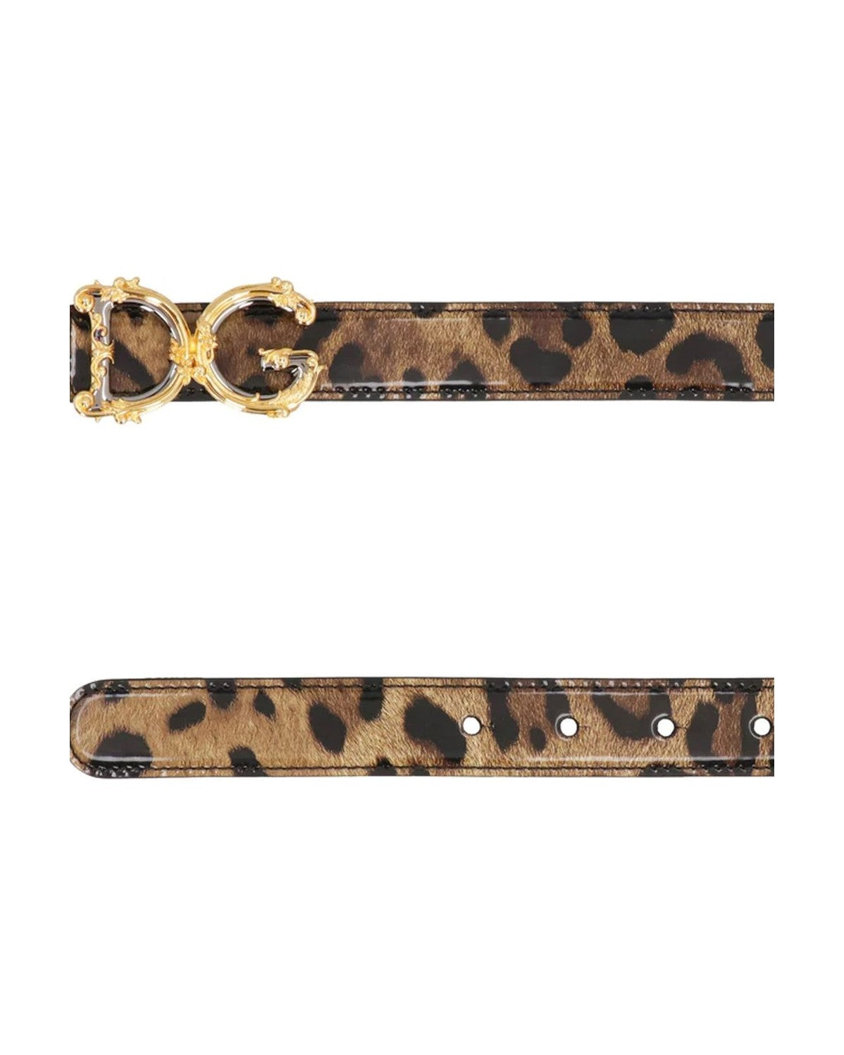 Dolce & Gabbana Brown Calfskin Regular Belt Glam Steals