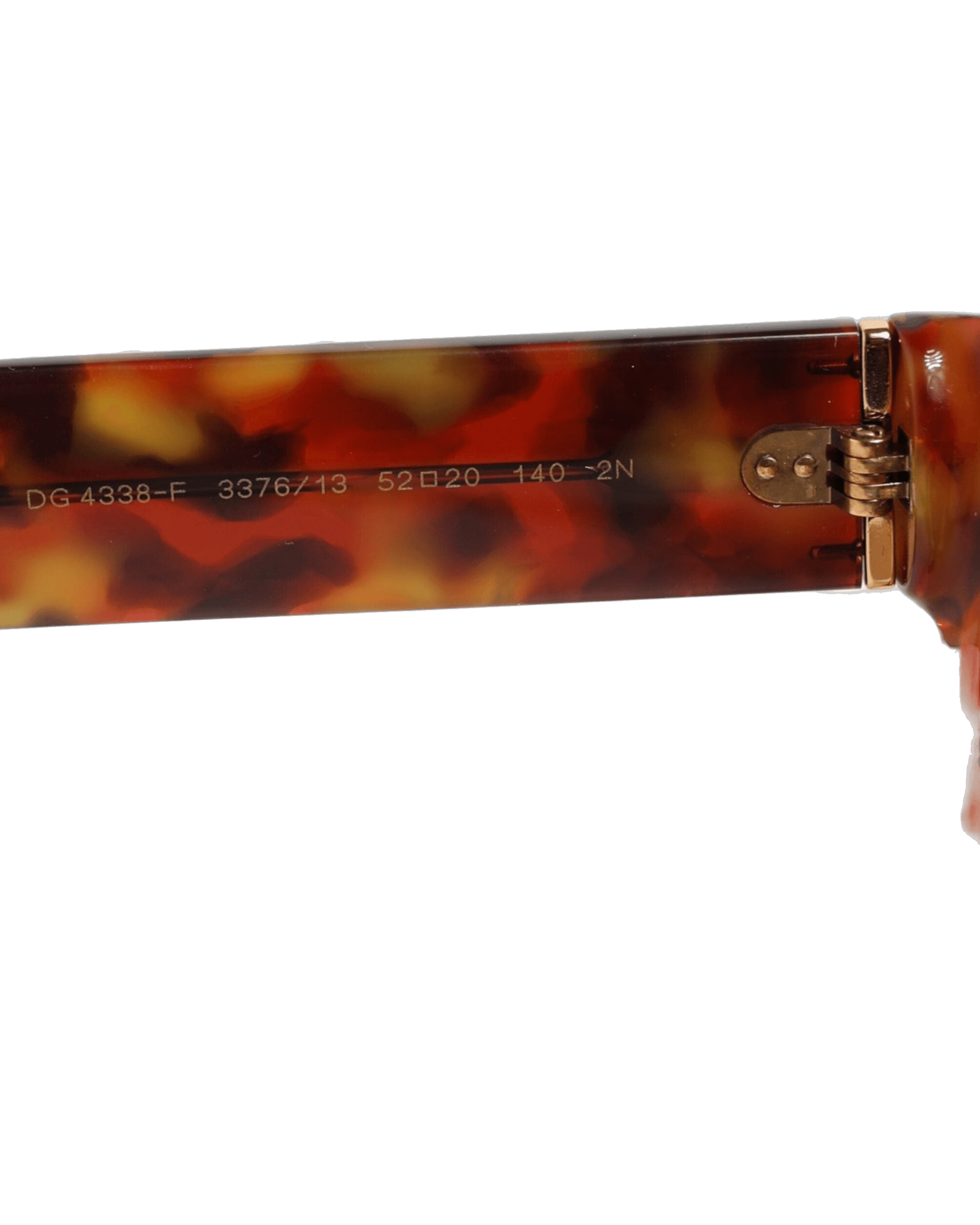 Dolce & Brown Gabbana Dg4338f Havana Full Rim Round Lenses Sunglasses Glam Steals