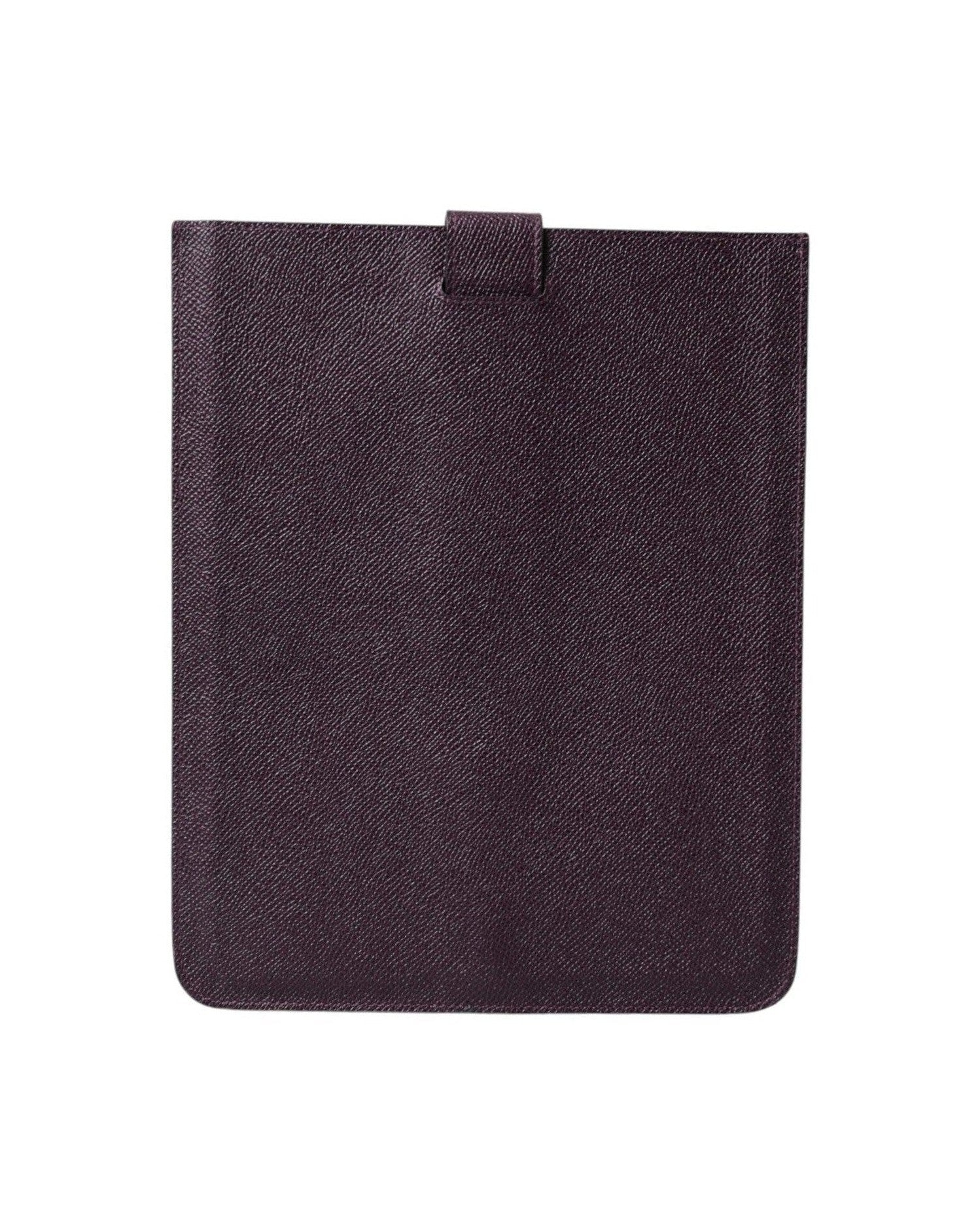 Dolce & Gabbana Elegant Leather Tablet Pouch In Brown Rich Glam Steals