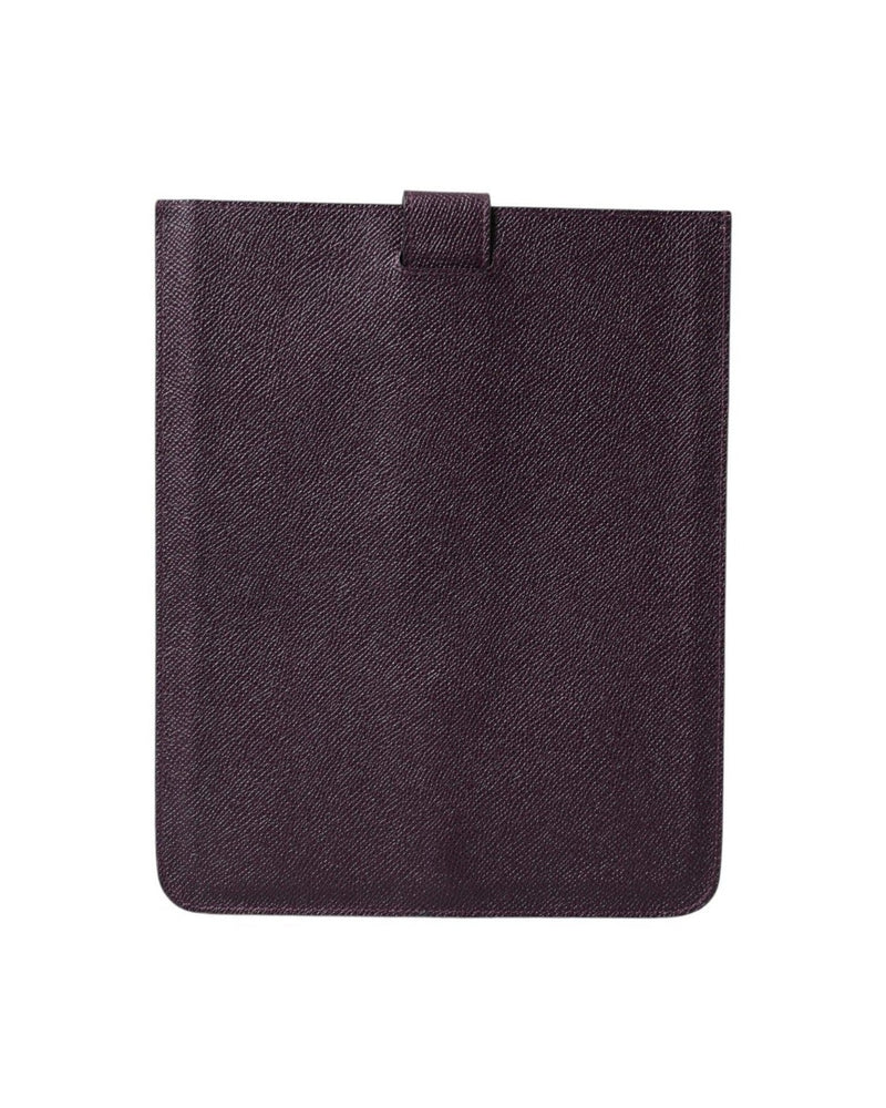 Dolce & Gabbana Elegant Leather Tablet Pouch In Brown Rich Glam Steals