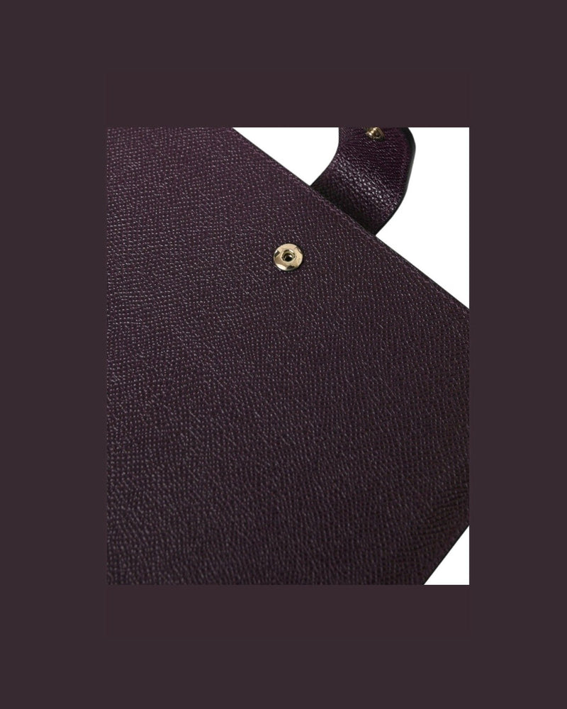 Dolce & Gabbana Elegant Leather Tablet Pouch In Brown Rich Glam Steals