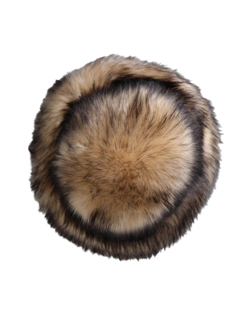 Dolce & Gabbana Brown Faux Fur Modacrylic Fedora Hat Glam Steals