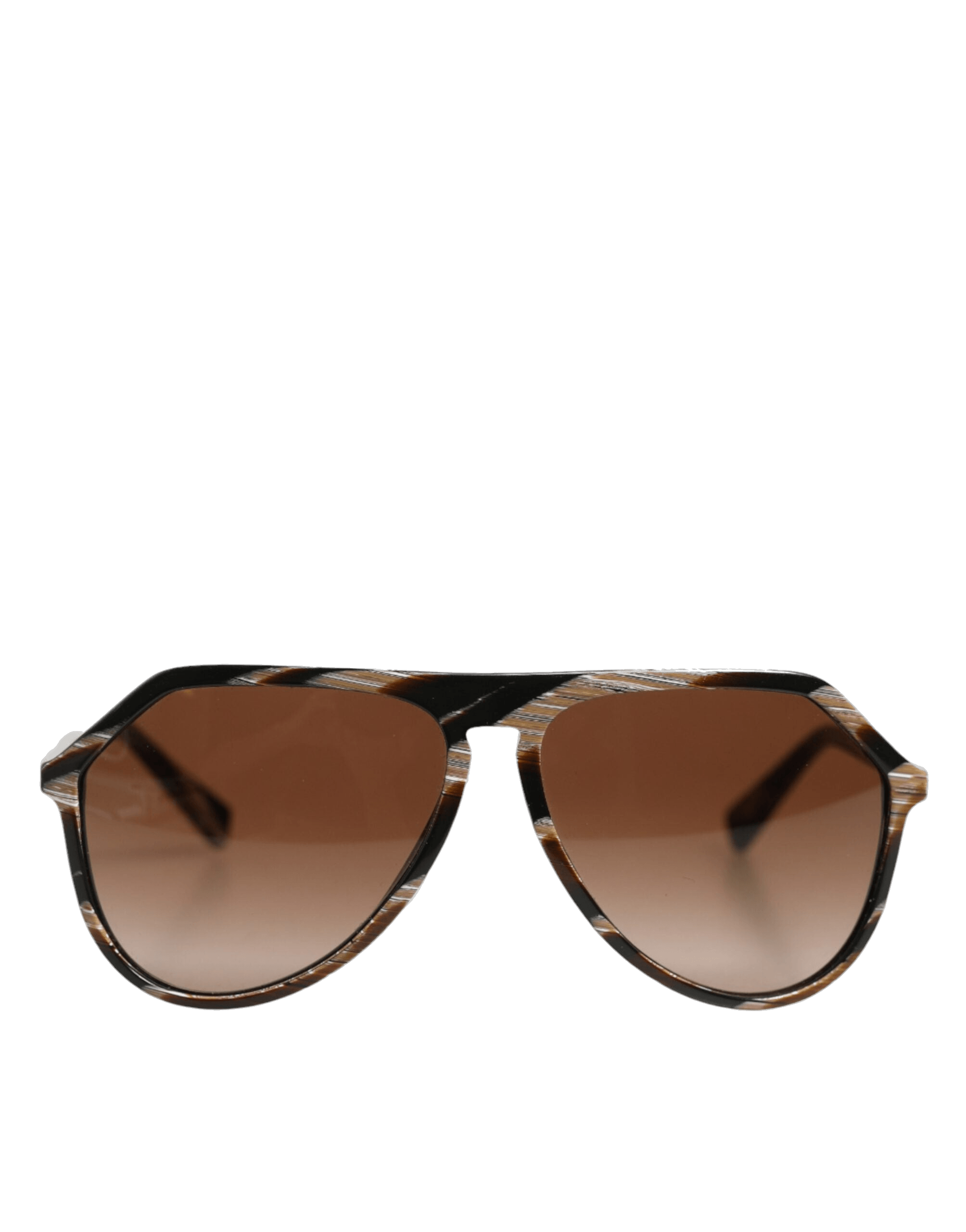 Dolce & Gabbana Brown Full Rim Acetate Pilot Eyewear Sunglasses Glam Steals