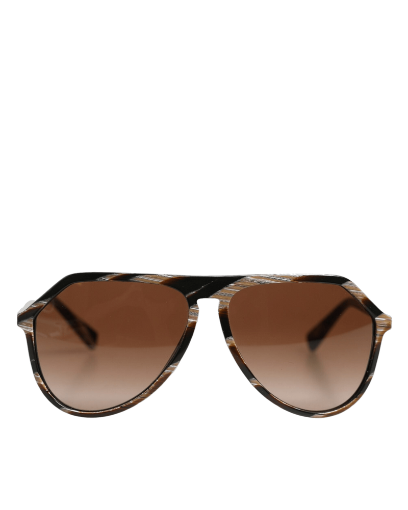 Dolce & Brown Gabbana Full Rim Acetate Pilot Eyewear Sunglasses Glam Steals