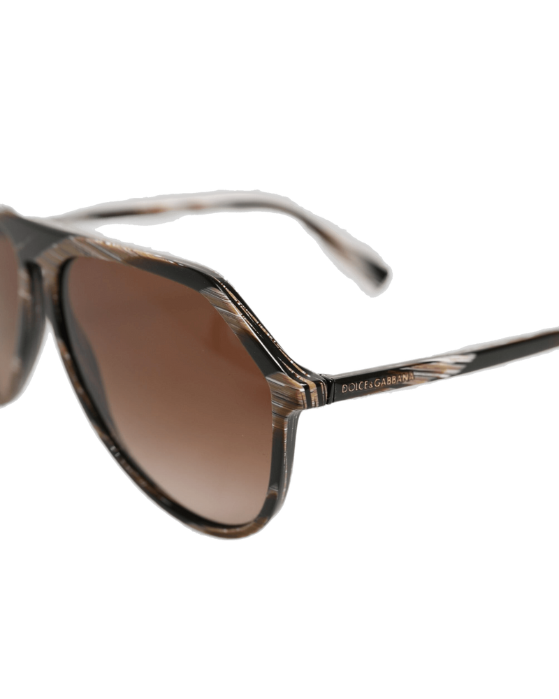 Dolce & Brown Gabbana Full Rim Acetate Pilot Eyewear Sunglasses Glam Steals