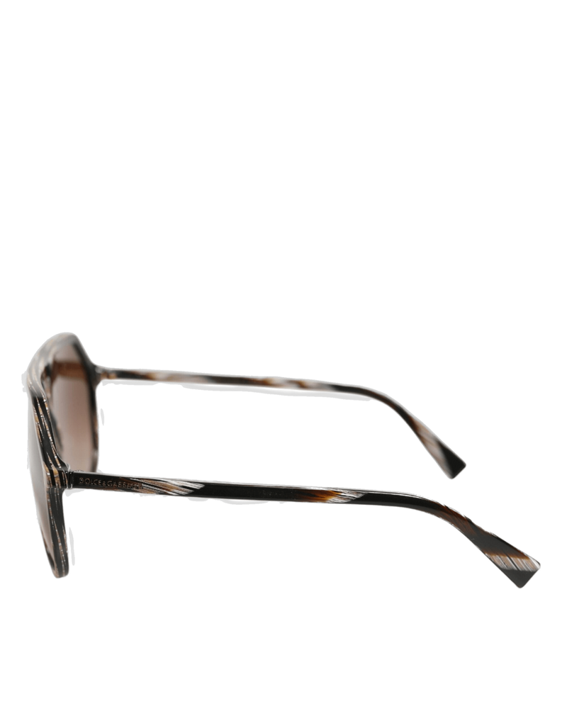 Dolce & Brown Gabbana Full Rim Acetate Pilot Eyewear Sunglasses Glam Steals