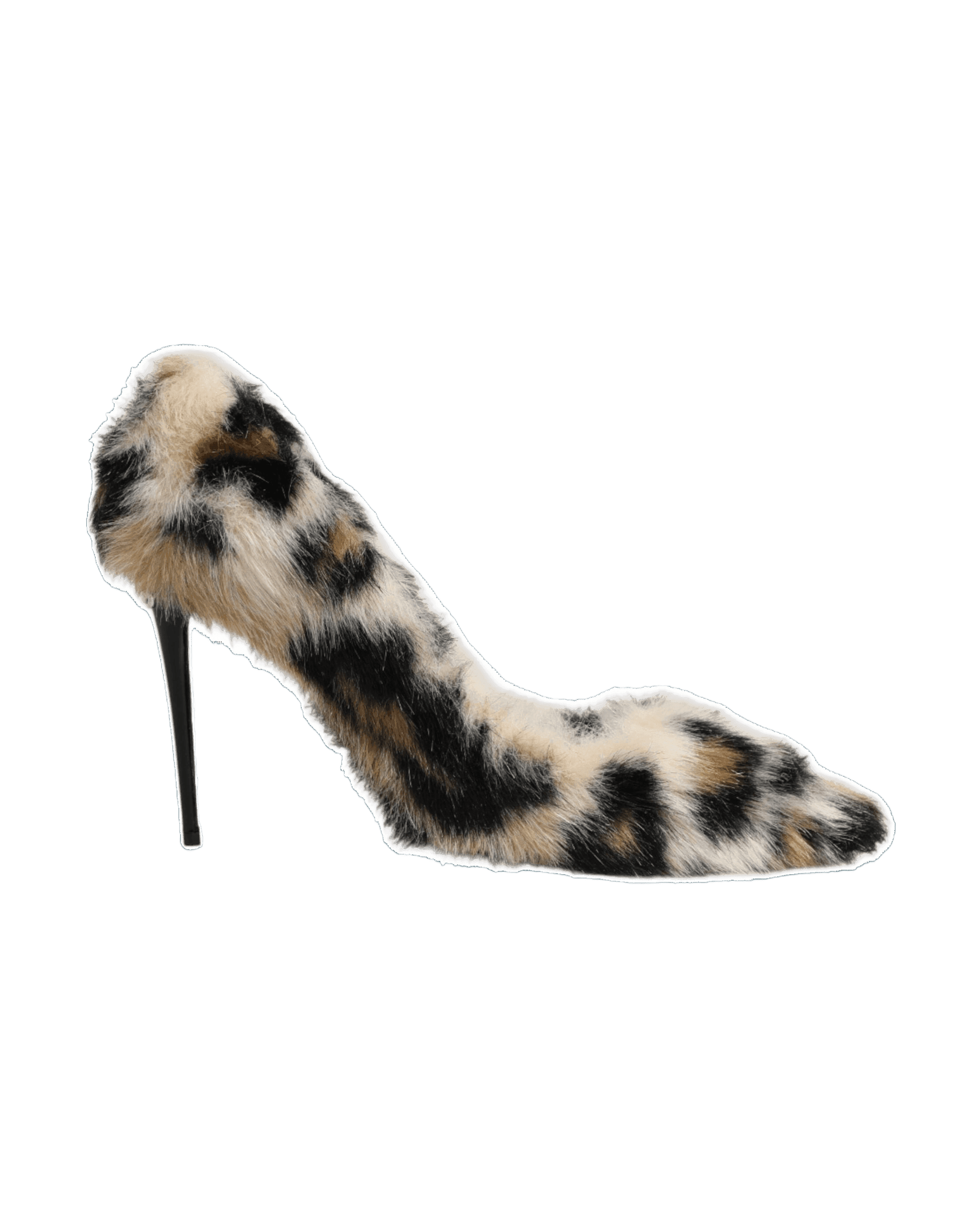 Dolce & Gabbana Brown Fur Leopard High Heels Pumps Shoes Glam Steals
