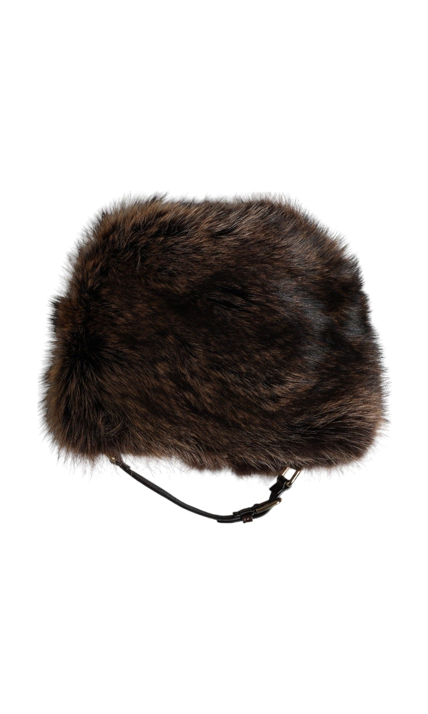 Dolce & Gabbana Brown Fur Women Bucket Hat Glam Steals