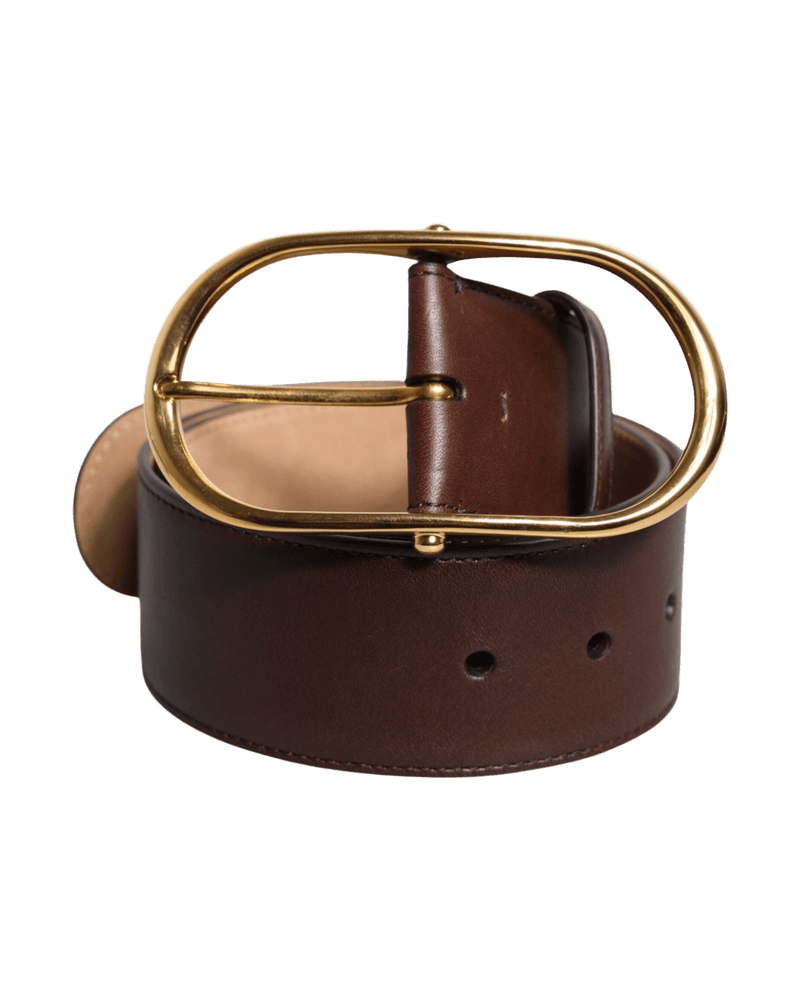 Dolce & Brown Gabbana Leather Waist Metal Buckle Belt Glam Steals