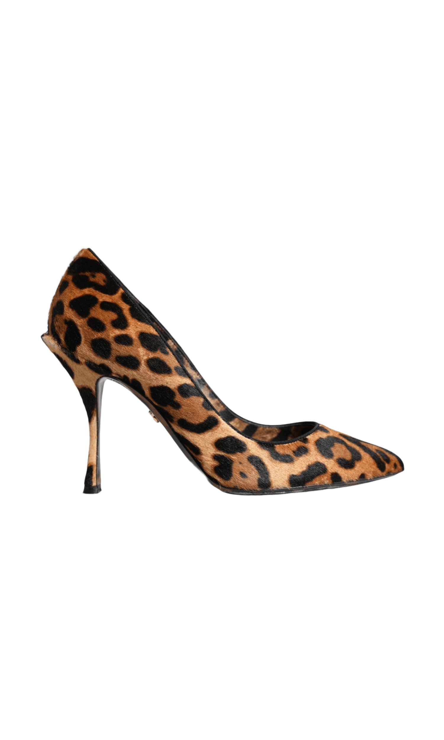 Dolce & Gabbana Brown Leopard Calf Hair Heels Pumps Shoes Glam Steals