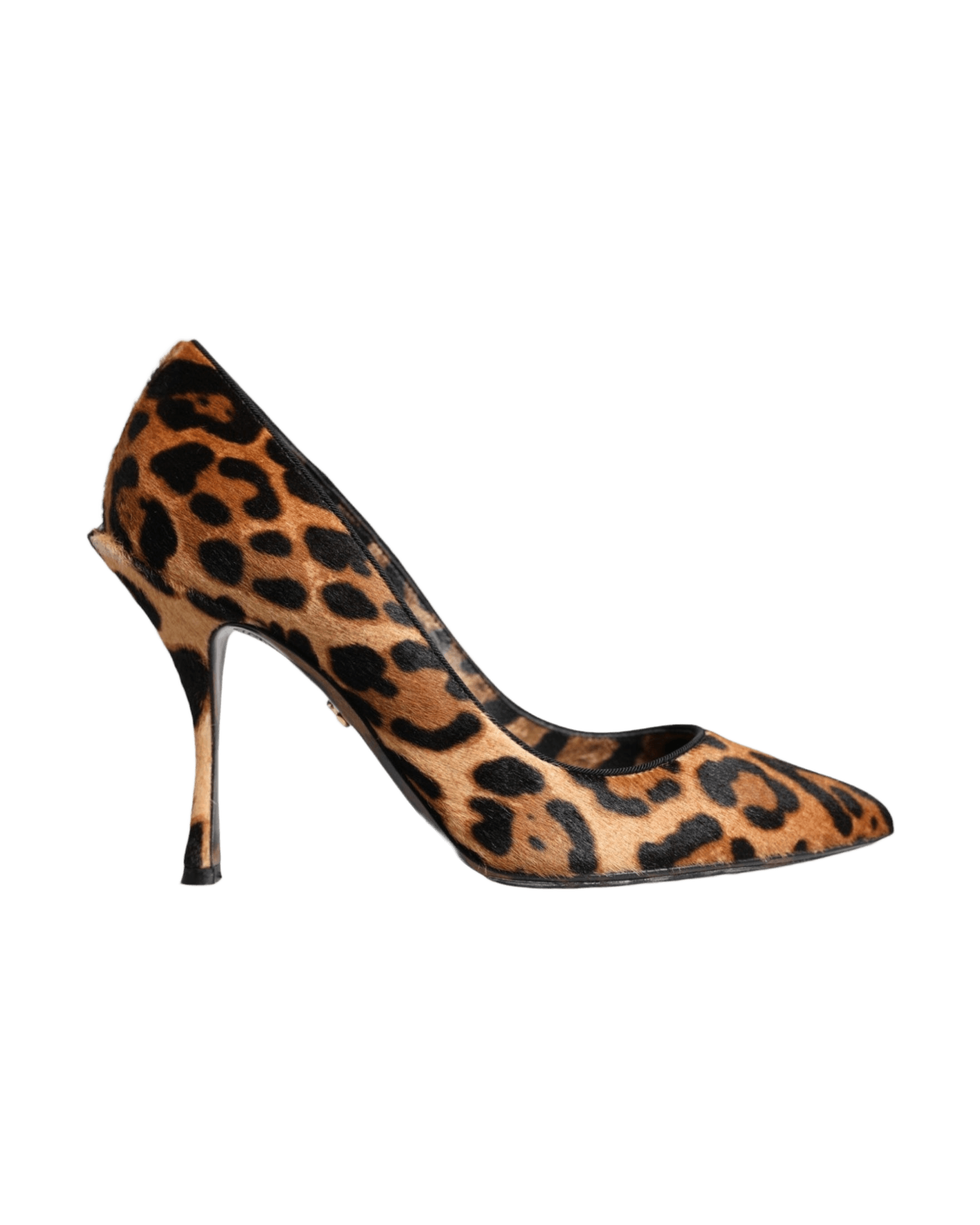 Dolce & Gabbana Brown Leopard Calf Hair Heels Pumps Shoes Glam Steals