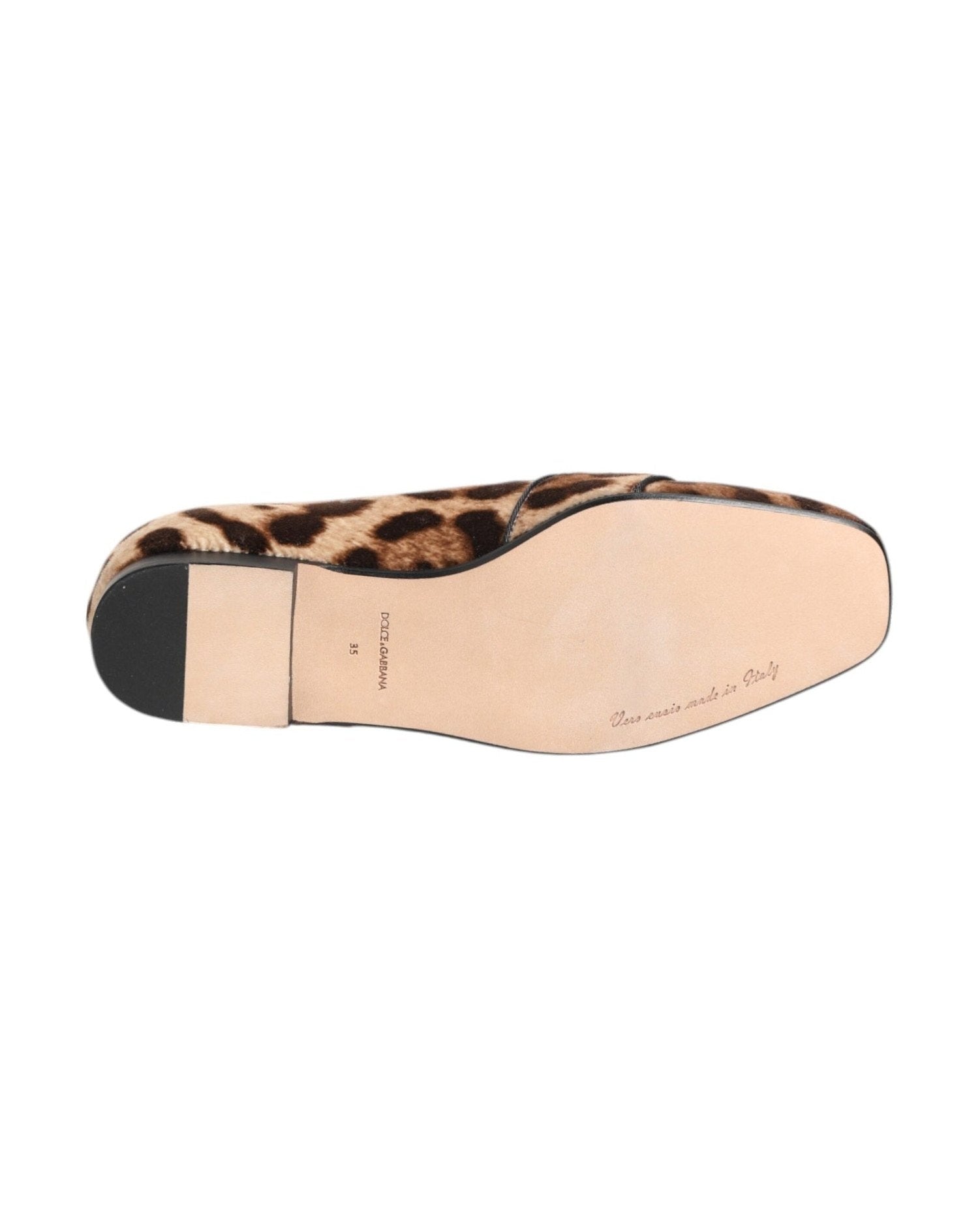 Dolce & Gabbana Brown Leopard Print Crystals Loafers Flats Shoes Glam Steals