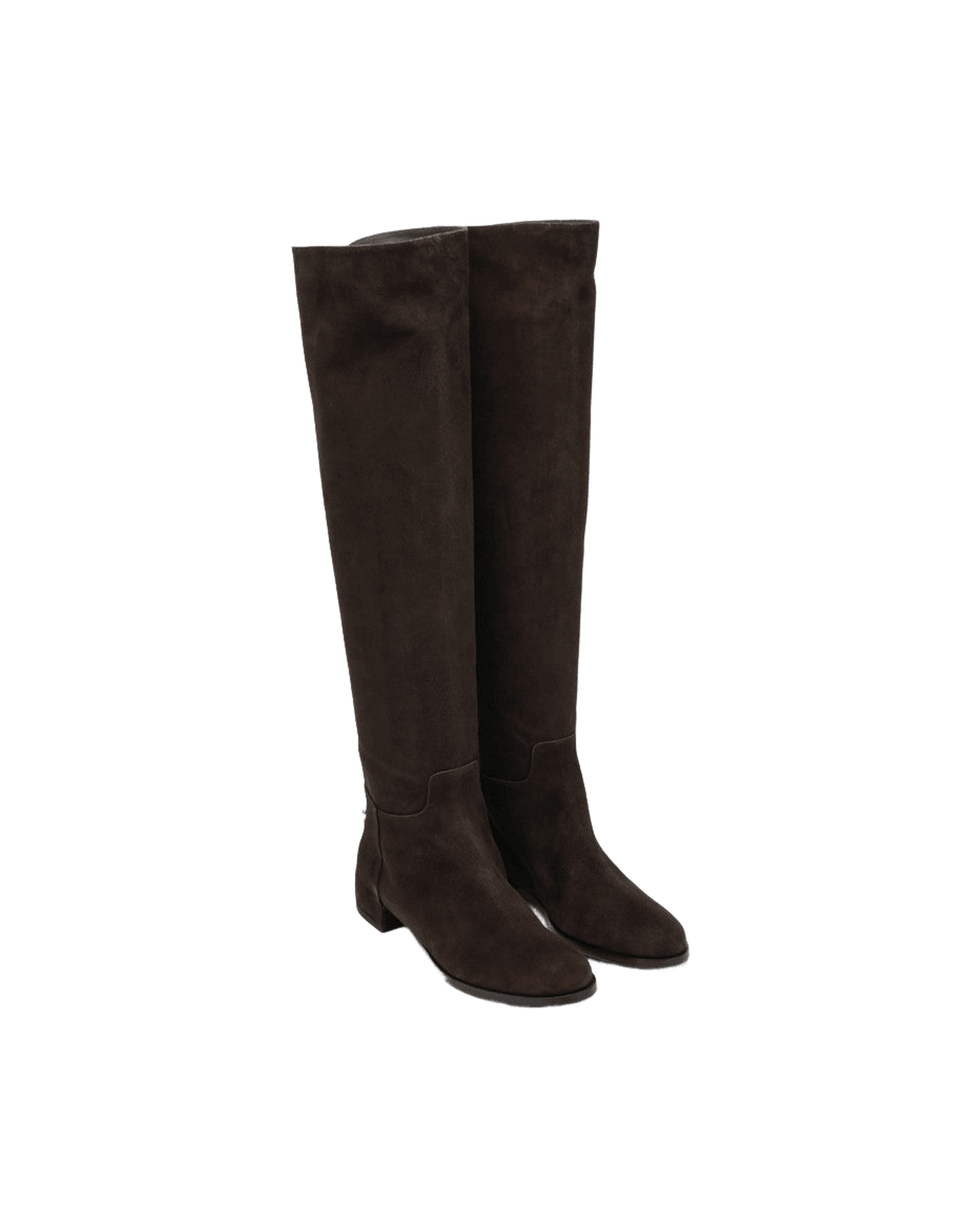 Dolce & Gabbana Brown Suede High Boot In Ebony Glam Steals