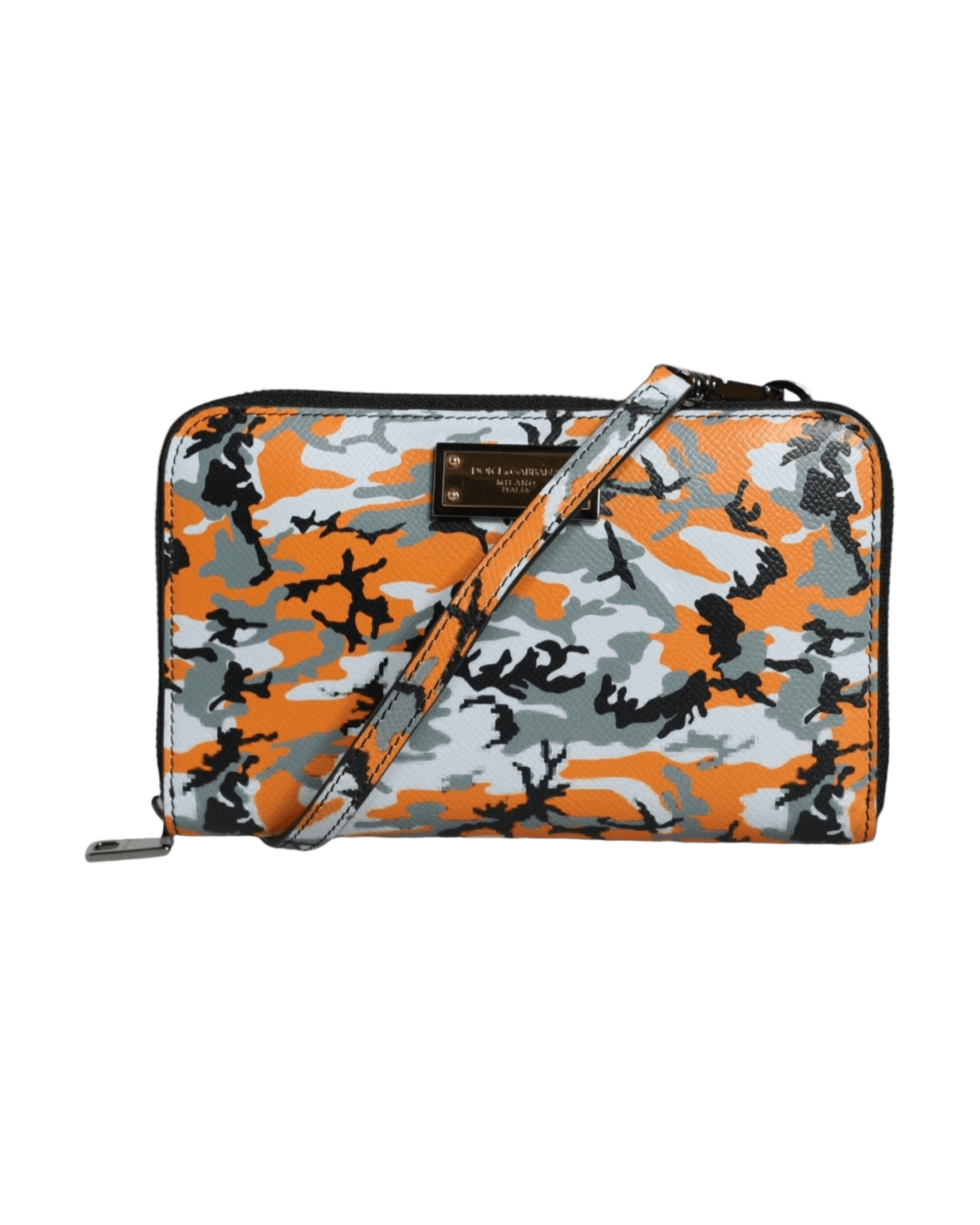 Dolce & Gabbana Camouflage Leather Purse Cross Body Multicolor Bag Glam Steals
