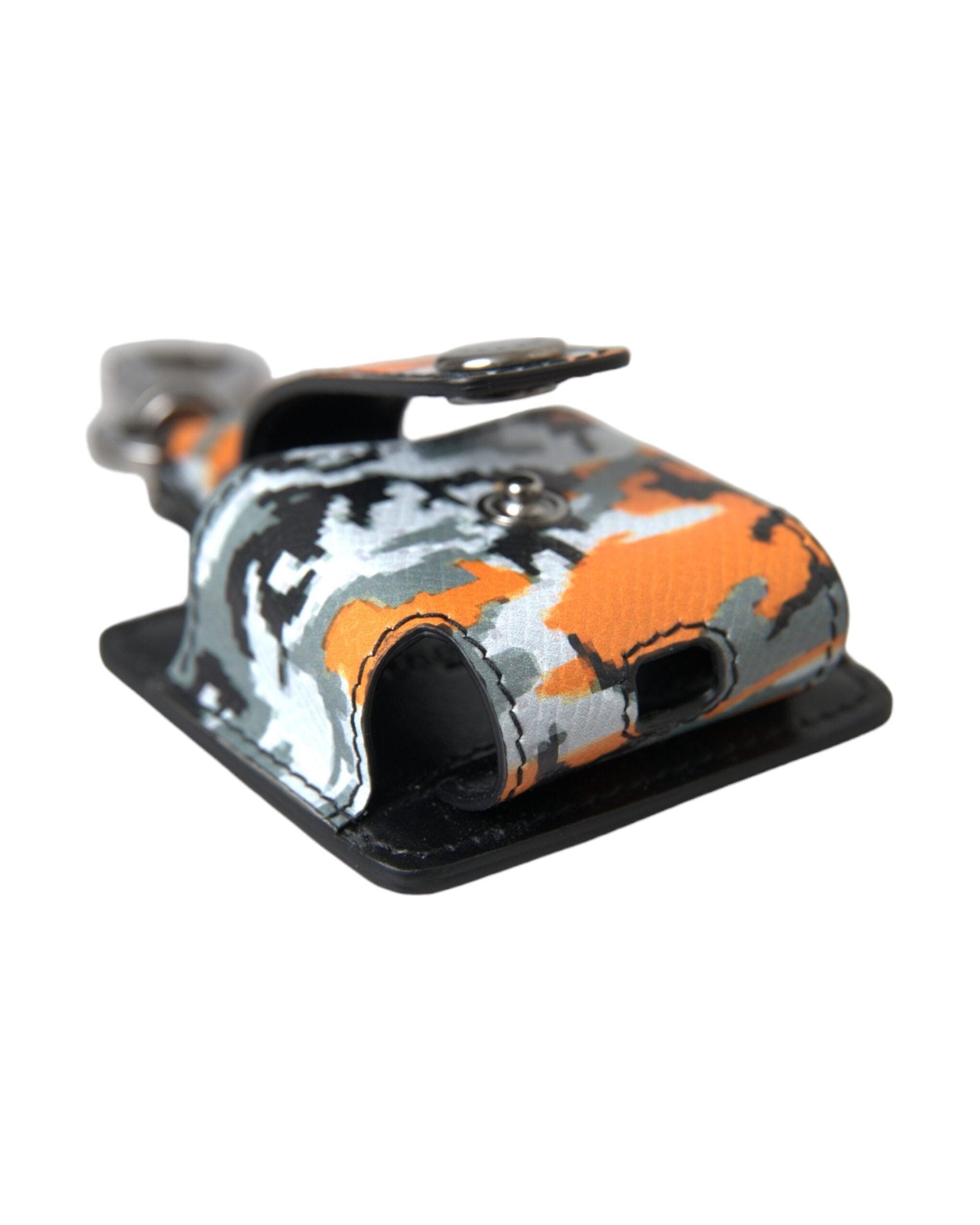 Dolce & Gabbana Camouflage Print Leather Metal Airpods Multicolor Case Glam Steals
