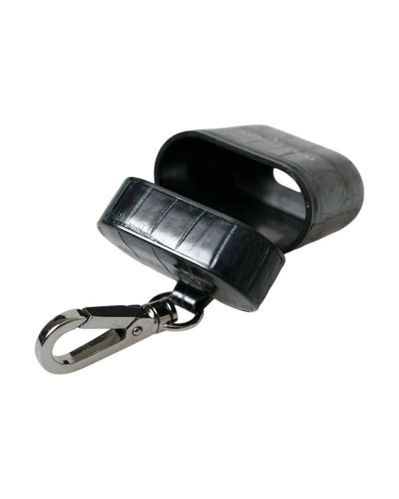 Dolce & Gabbana Chic Crocodile Leather Airpods Case Glam Steals