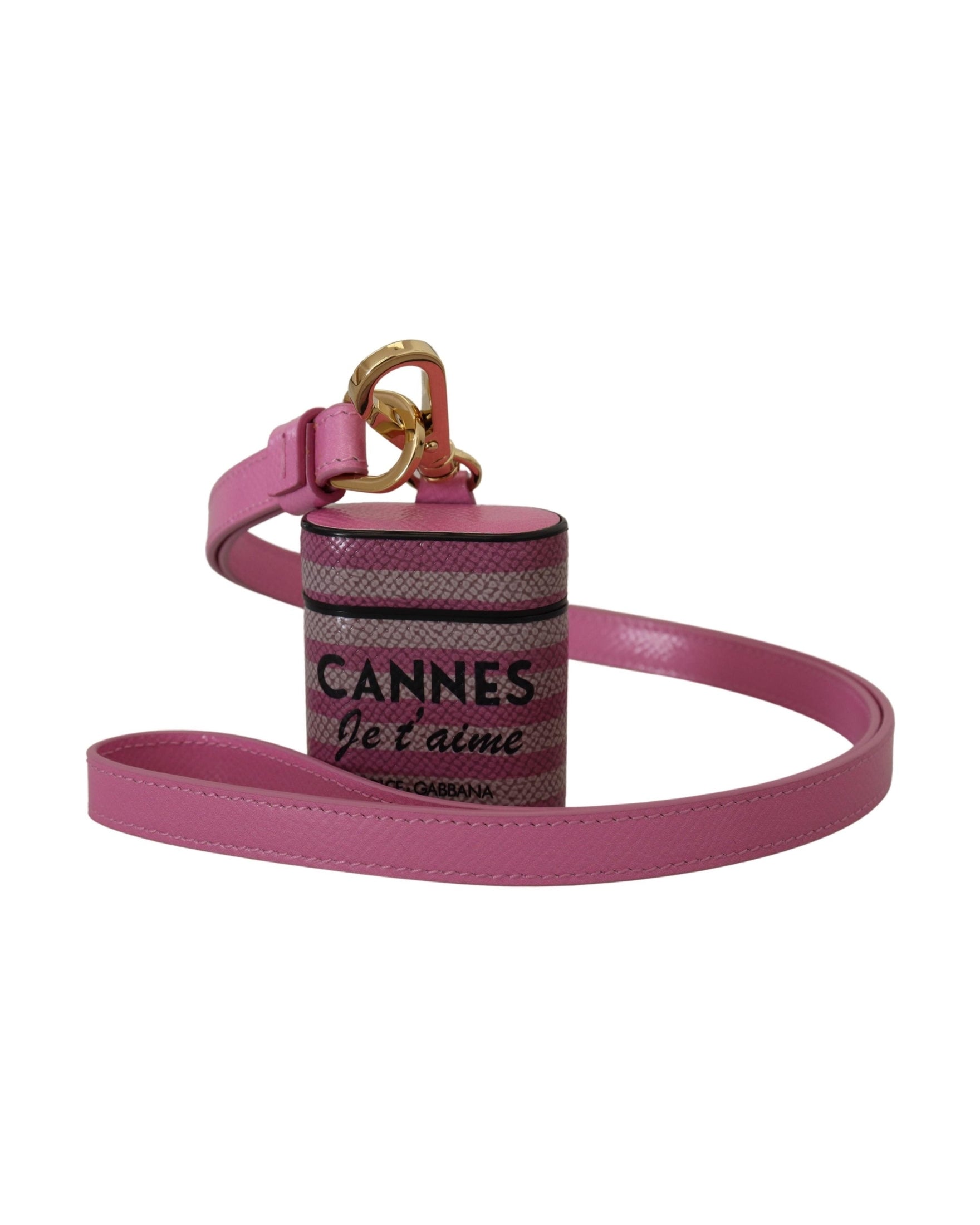 Dolce & Gabbana Chic Leather Airpods Pink Case Glam Steals