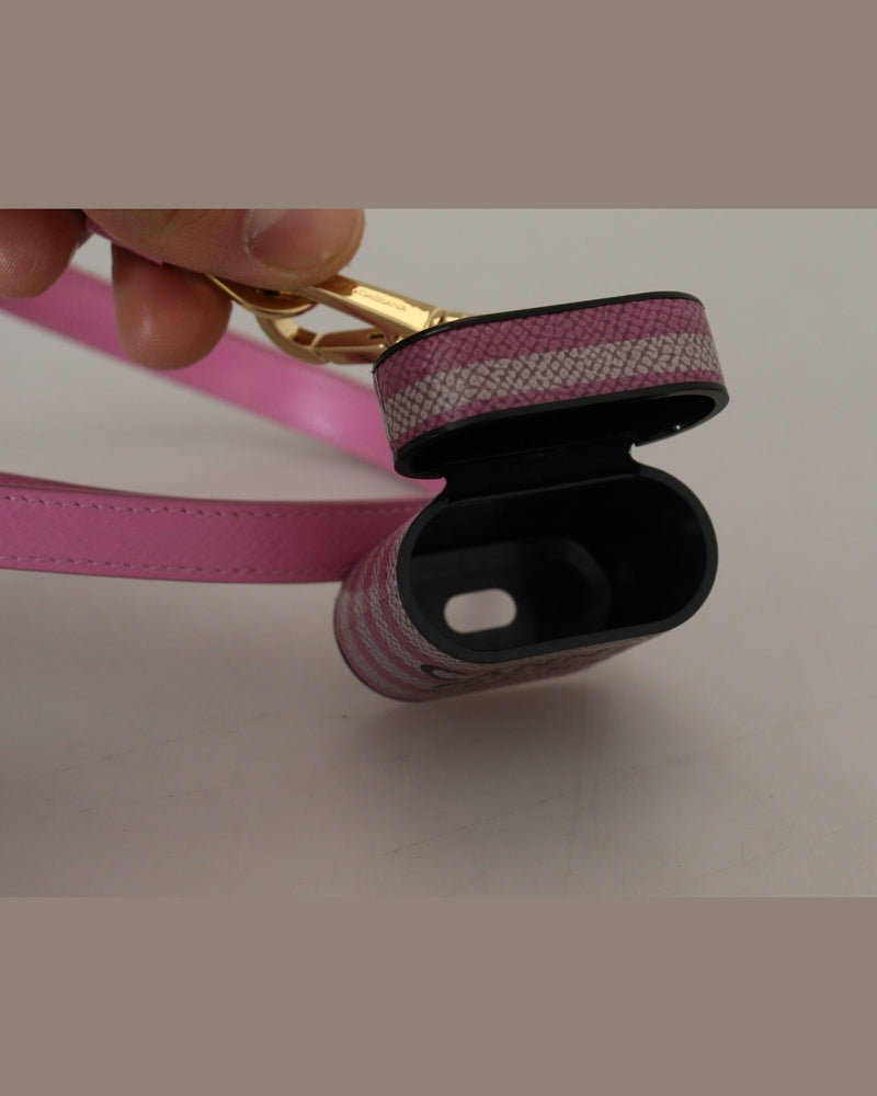 Dolce & Gabbana Chic Leather Airpods Pink Case Glam Steals