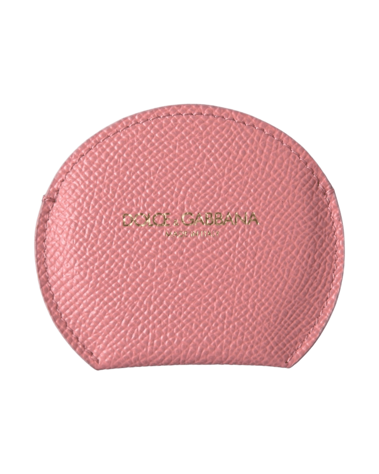 Dolce & Pink Gabbana Chic Leather Hand Mirror Holder Glam Steals