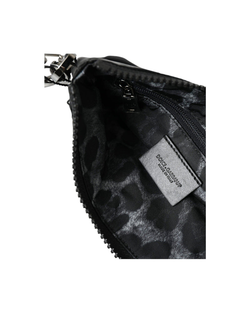 Dolce & Gabbana Chic Nylon-Leather Designer Pouch Glam Steals