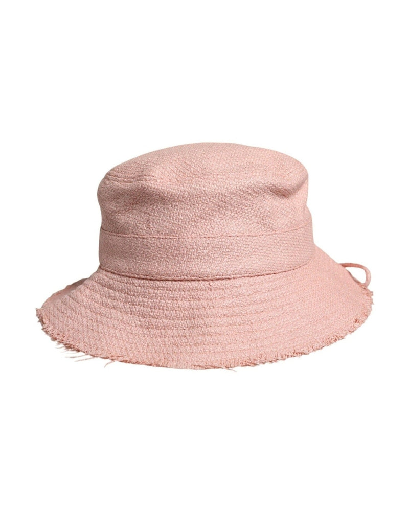 Dolce & Gabbana Cotton Wide Brim Bucket Pink Hat Glam Steals