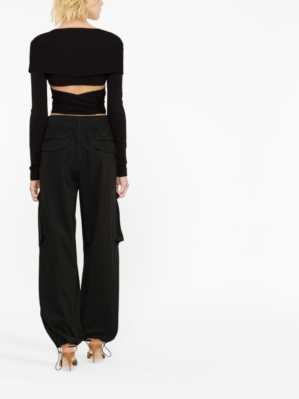 Dolce & Gabbana Cut Out Wrap Top Glam Steals