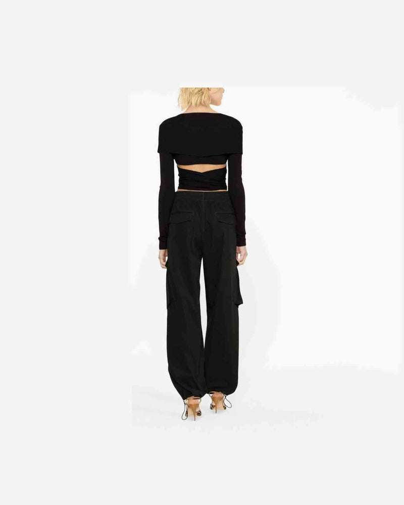 Dolce & Gabbana Cut Out Wrap Top Blouses