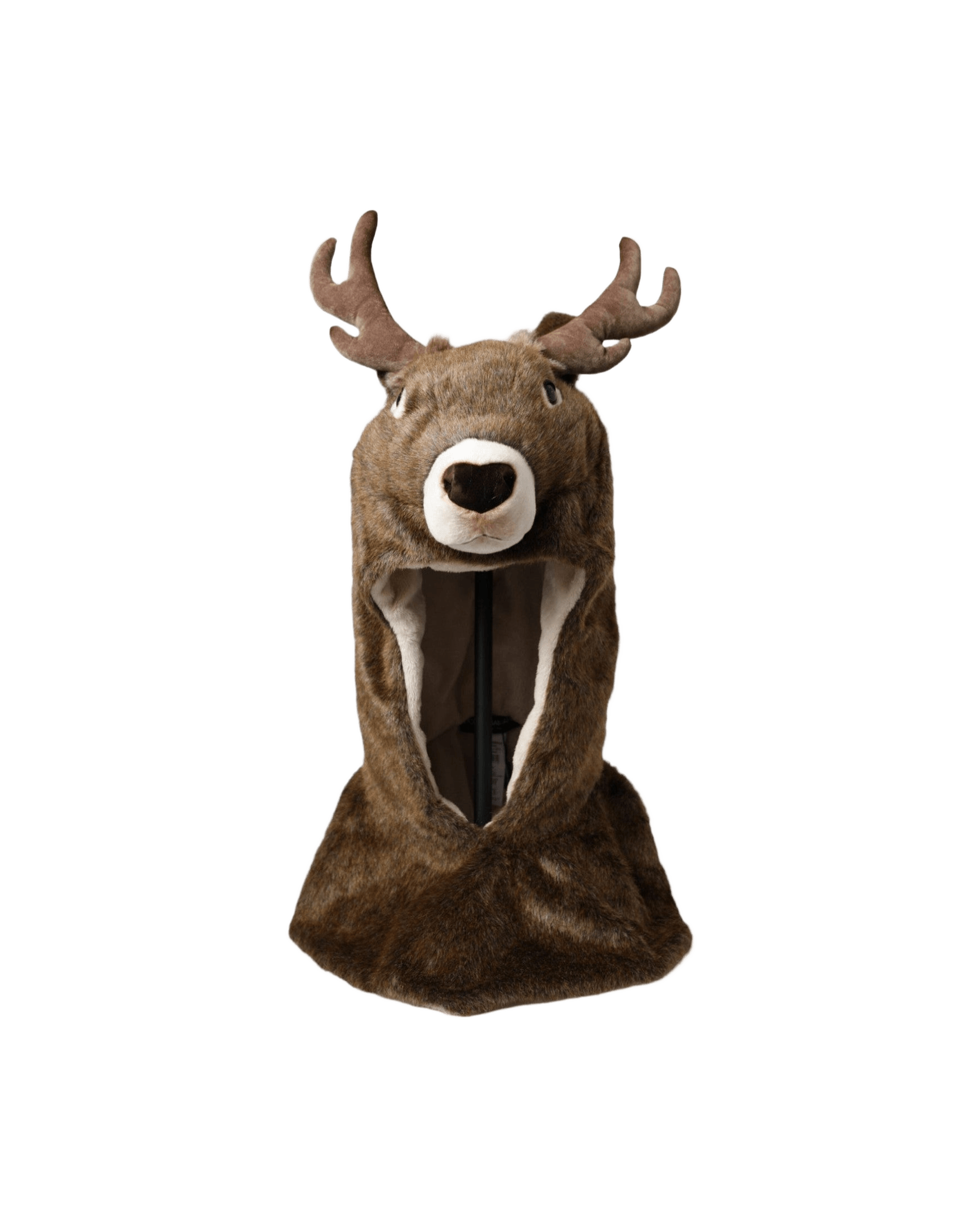 Dolce & Gabbana Deer Faux Fur Whole Head Brown Hat Glam Steals