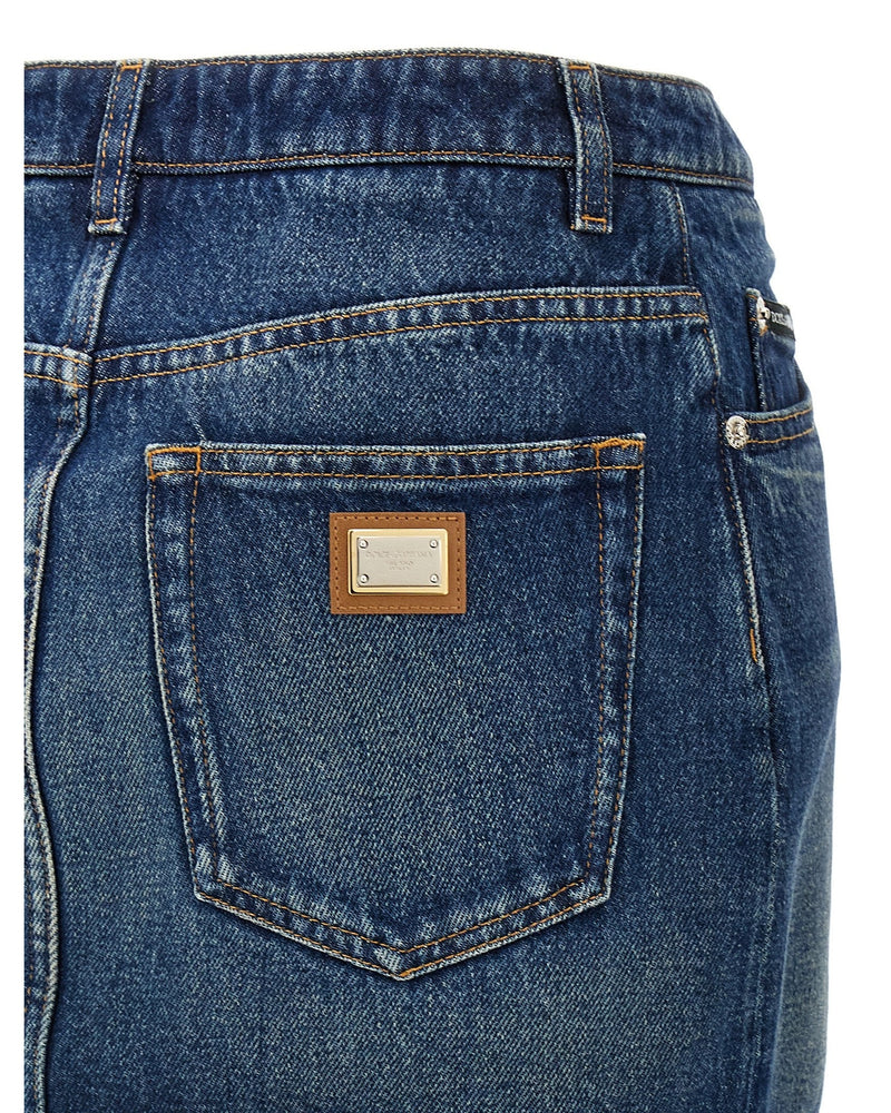 Dolce & Gabbana Denim Mini Skirt Glam Steals