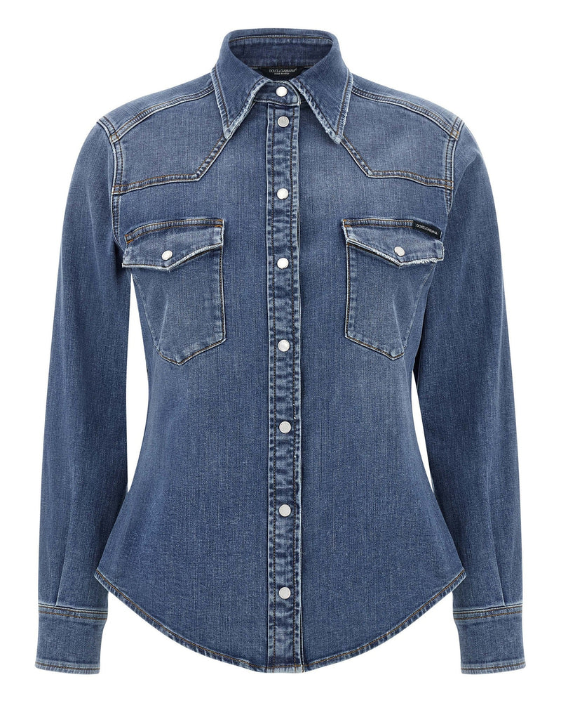 Dolce & Gabbana Denim Shirt Glam Steals