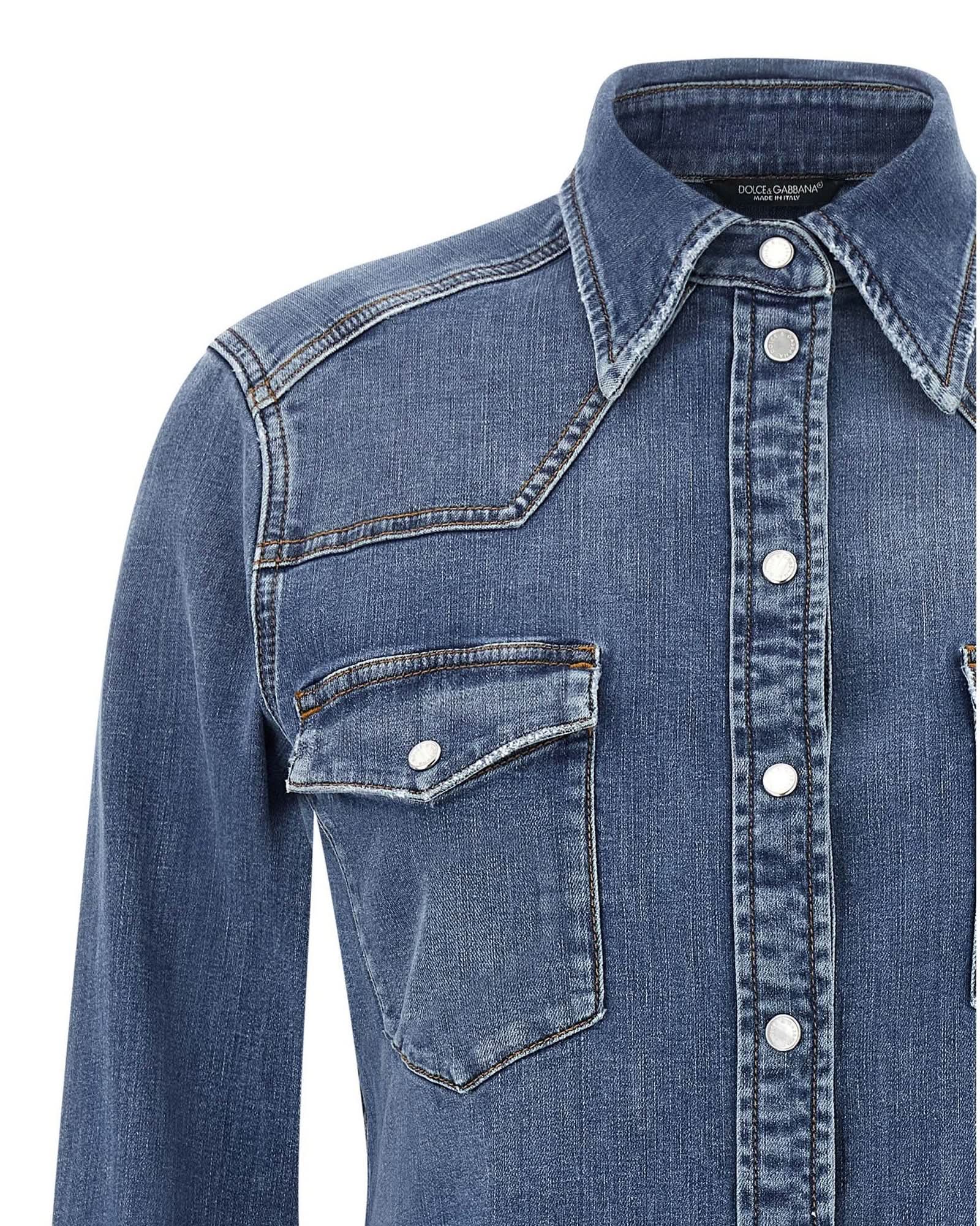 Dolce & Gabbana Denim Shirt Glam Steals
