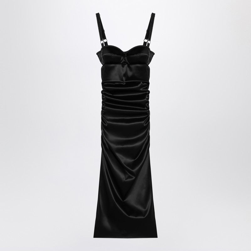 Dolce & Gabbana Dolce&Gabbana Draped black dress with bra detail Glam Steals