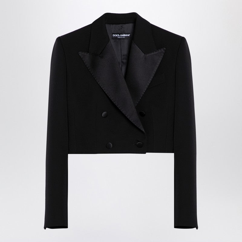 Dolce & Gabbana Dolce&Gabbana Spencer black wool gabardine tuxedo Glam Steals
